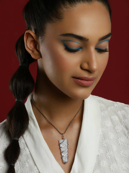 Women's Silver-Plated Chain - Ruby Raang