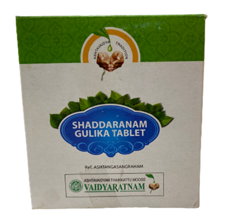 Vaidyaratnam Shaddaranam Gulika Tablets