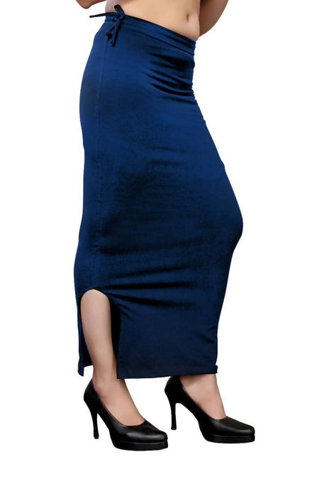 Vamika Navy Blue Cotton Lycra Petticoat