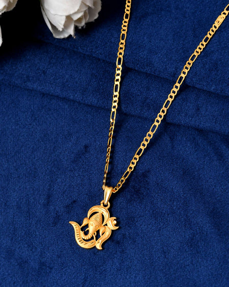 Jewels Nest Trendy Shiva Om Chain Necklace – Unisex Jewelry