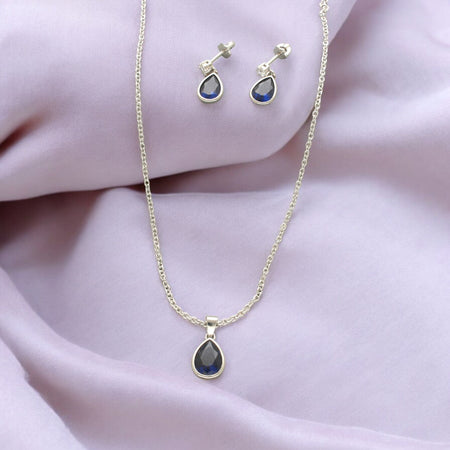 J Pearls Intricate 925 Silver Designer Pendant Set