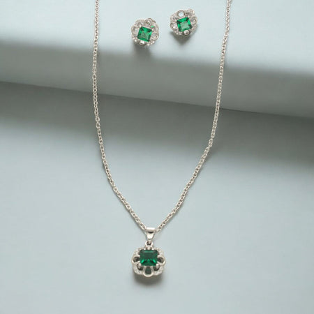 J Pearls Luxury 925 Sterling Silver Pendant Set