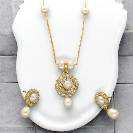 J Pearls Clara Pearl Pendant Set
