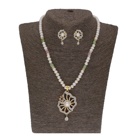 J Pearls Dheivavadivu 1 Line Pearl Sets - Real Pearl Jewelry