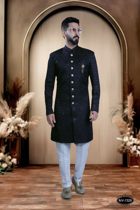 Joban Fashion Men's Blue TR Kurta with Pyjama