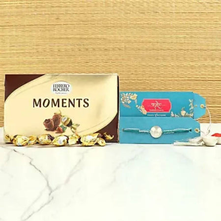 Cute Mickey Rakhi & Ferrero Rocher Moments Box