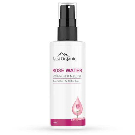 Aravi Organic 100% Steam Distilled Rose Water Face Toner Spray