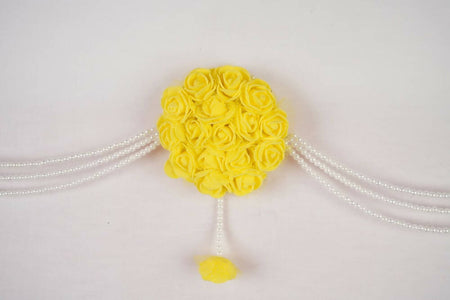 Kundan HandiKrafts Yellow Rose Bunch Thoranna