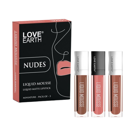 Love Earth Liquid Mousse Matte Lipstick - Nudes