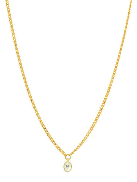 Minimalist Kundan Gold Necklace - Ruby Raang