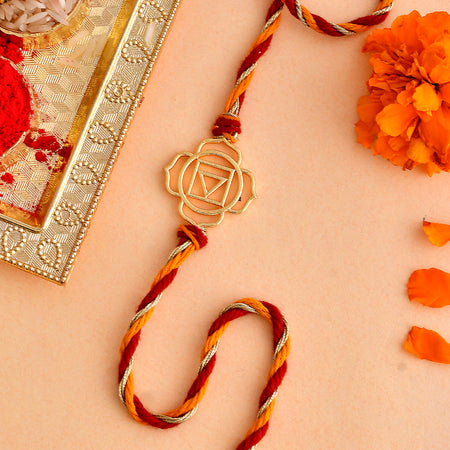 trueBrowns X Voylla High Polish Abstract Floral Motif Rakhi