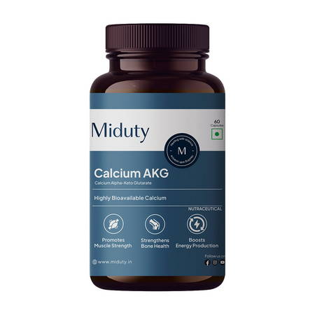 Miduty by Palak Notes Calcium Alpha-Ketoglutarate (AKG) Capsules