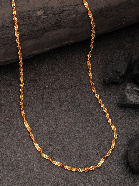 NVR Women's Gold-Polished Minimal Chain