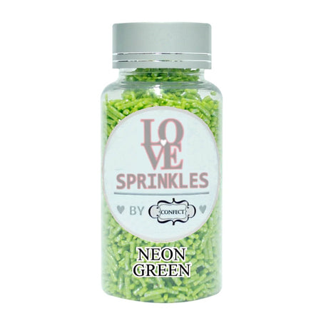 Confect Neon Green Vermicelli Sprinkles