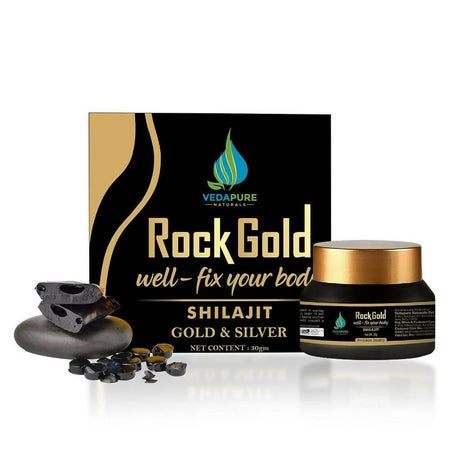 Vedapure Rockgold Well Fix Your Body Gold & Silver Sj Resin - Limited Time Offer