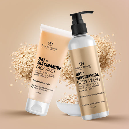Botanic Hearth Oat & Niacinamide Bodywash - Facewash