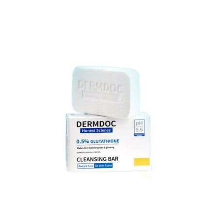 Dermdoc 0.5% Glutathione Cleansing Bar for Brighter & Glowing, All skin Types