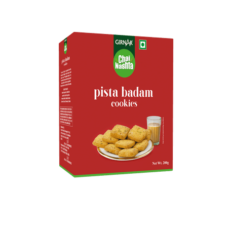 Girnar Chai Nashta - Pista Badam Cookies