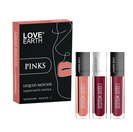 Love Earth Liquid Mousse Matte Lipstick - Pinks