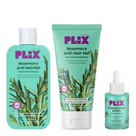 PLIX The Plant Fix Rosemary Anti Hairfall Regime 3% Redensyl Serum, Shampoo & Conditioner