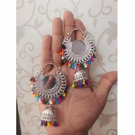 MS Fashion India Muskan Fancy Multi Color Beaded with Jhumki Earrings