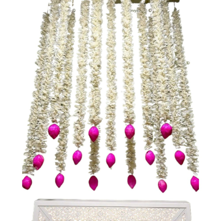 Divyakosh Jasmine Flowers with Lotus Budds for Home Decoration