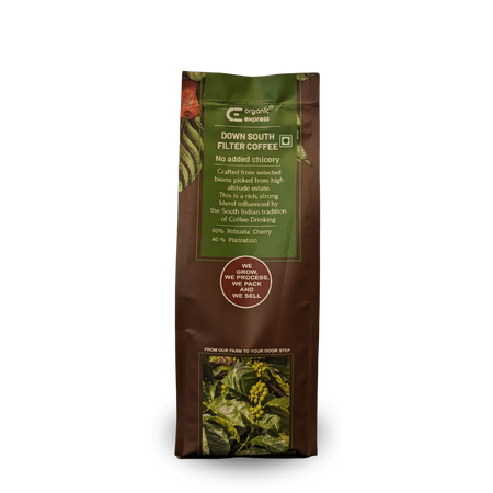 Organic Express Down South Filter Coffee Powder - No Chicory
