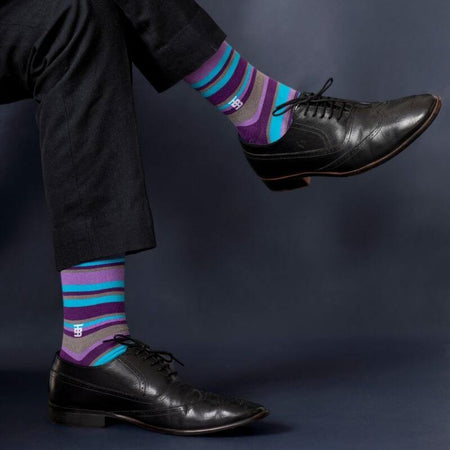Socksoho Luxury Men Socks Blueberry Edition