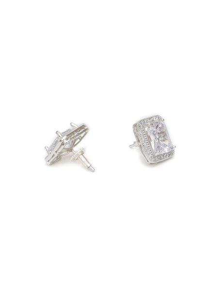 stone stud (white) - Ruby Raang