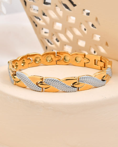 VOJ Double Ton Titanium Energy Health Bracelets For Men