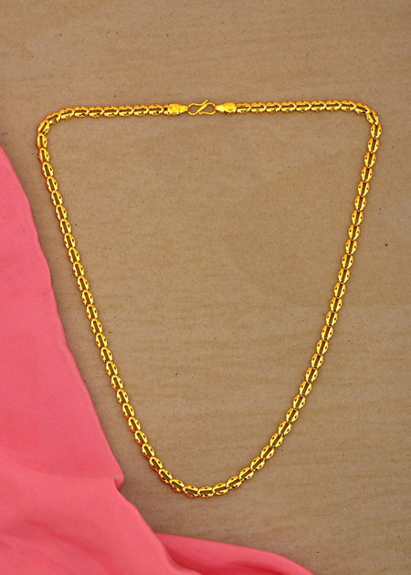 Joban Fashion Women Brass Golden Neck-Chain
