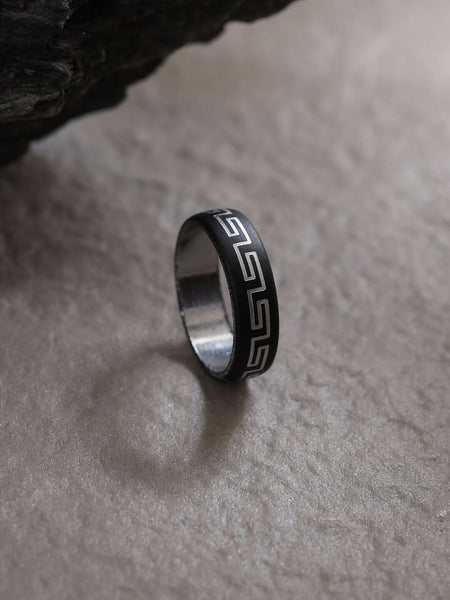 NVR Men's Silver Metal Ring