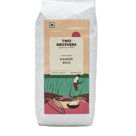 Two Brothers Organic Farms Krishna Kamod Brown Rice, Unpolished