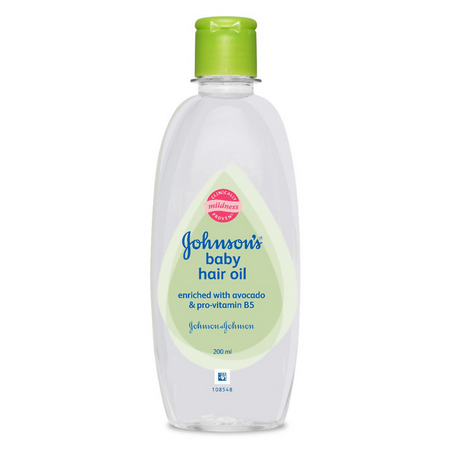 Johnson's Baby Hair Oil with Avocado & Pro Vitamin B5, Nourishes the Hair