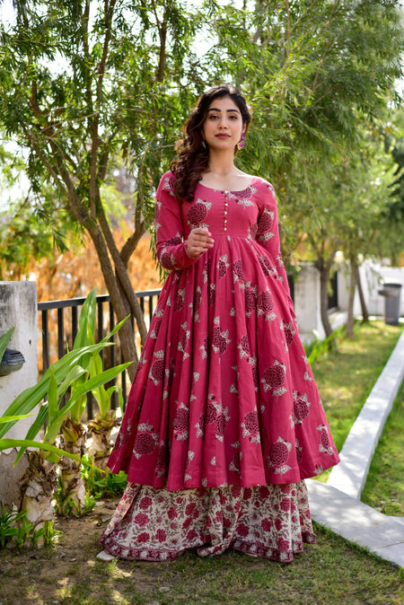 Aayaa Pure Cotton Silk Suit With Heavy Digital Print - Multi Color