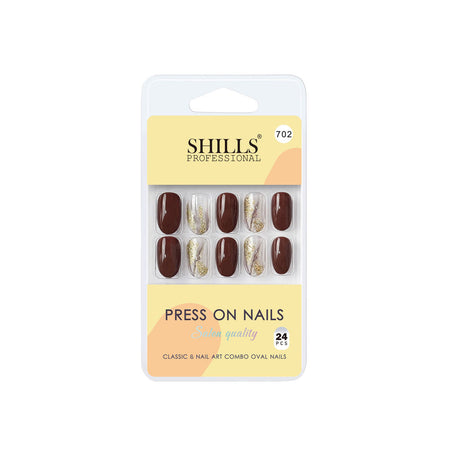 Shills Professional Reusable Press On Nails Oval - SPN702