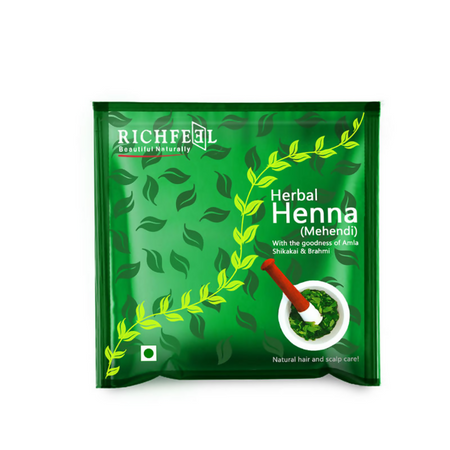 Richfeel Henna Mehendi Powder ā Natural Hair Color & Conditioner