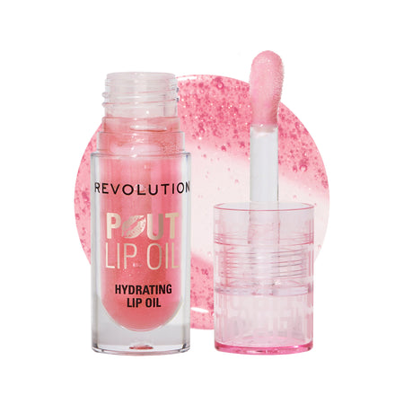 Makeup Revolution Pout Lip Oil - Pink Shimmer