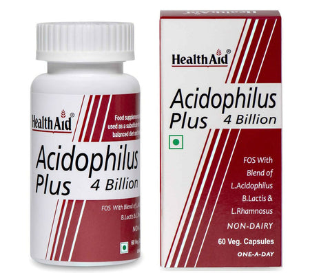 HealthAid Acidophilus Plus 4 Billion Probiotic Capsules