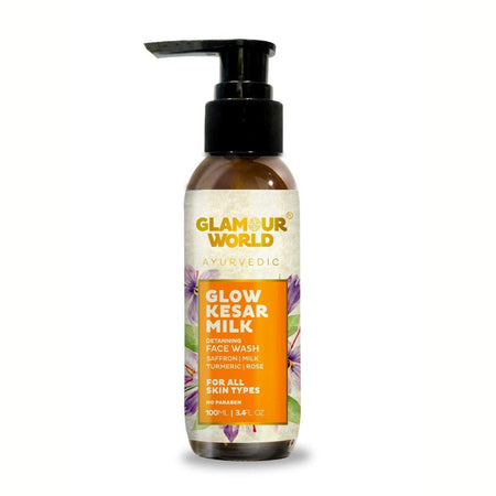 GLAMOUR WORLD AYURVEDIC Glow Kesar Milk Face Wash