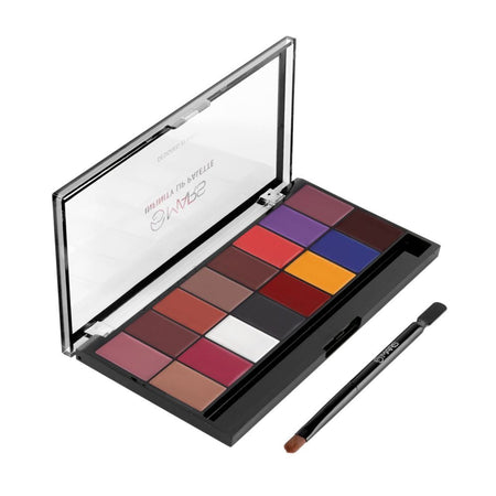 MARS Cosmetics Infinity Lip Palette with Spatula cum Applicator - 01 Multicolor