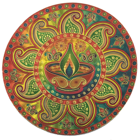 Stickerbazaar Micro Golden Embossing Rangoli Stickers