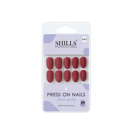 Shills Professional Reusable Press On Nails Oval - SPN665