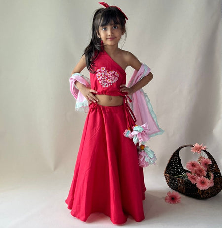 ArthLife Raspberry Pink Lehnga Set