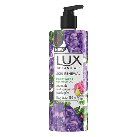 Lux Botanicals Skin Renewal Body Wash with Fig Extract & Geranium Oil