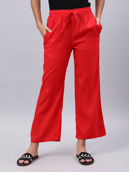 Souchii Red Liva Palazzos