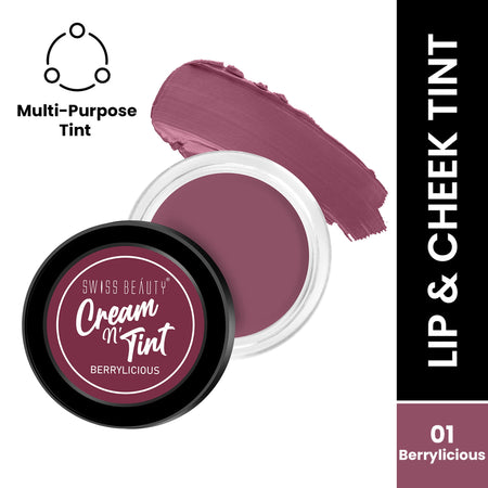 Swiss Beauty Lip & Cheek Cream - Berrylicious
