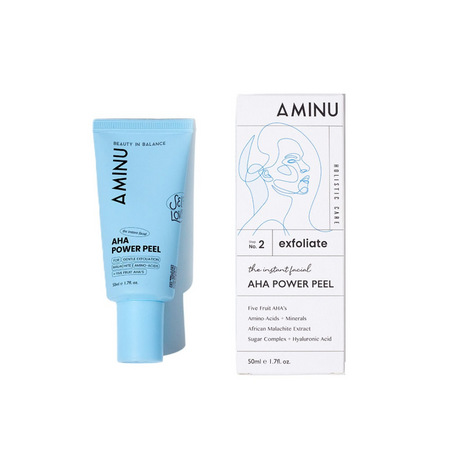 AHA Power Peel – Instantly Brightens Dull, Congested, Tanned Skin – 5 Min, At-Home Facial