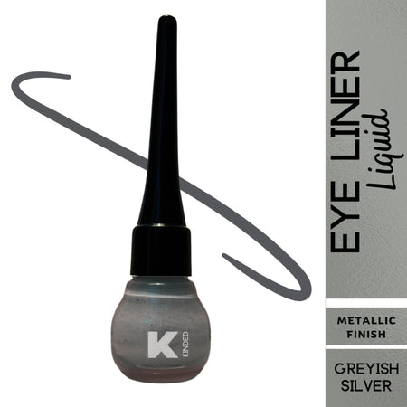 KINDED Liquid Metallic Eye Liner - Greyish Silver