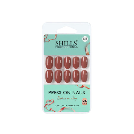 Shills Professional Reusable Press On Nails Oval - SPN533